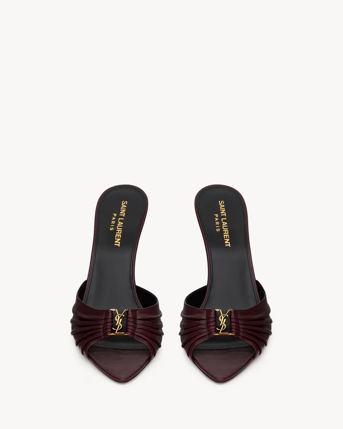 Saint Lauren BABYLONE mules in smooth leather