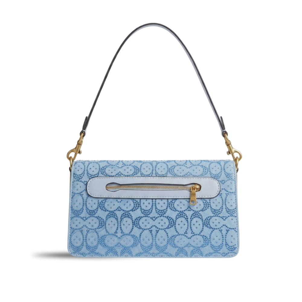 Coach Tabby Blue Crystal Shoulder Bag 26