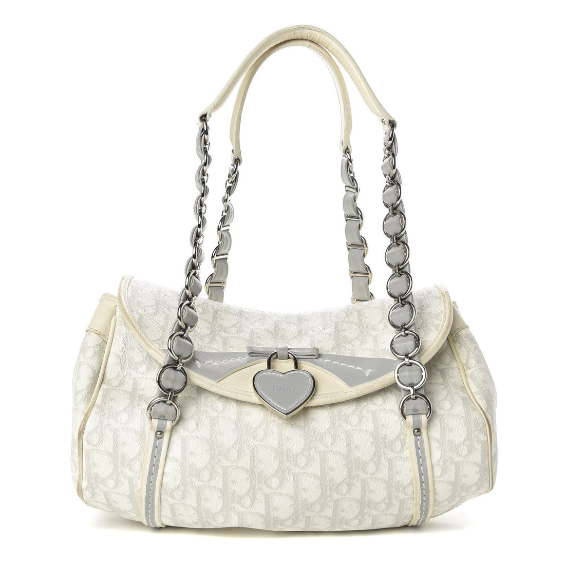 Christian Dior Monogram Romantique Trotter Bag Grey