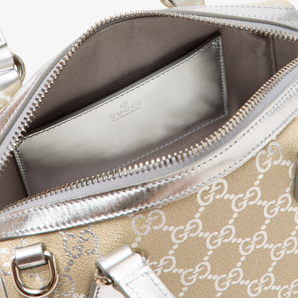 Gucci GG Emblem Small Boston Bag