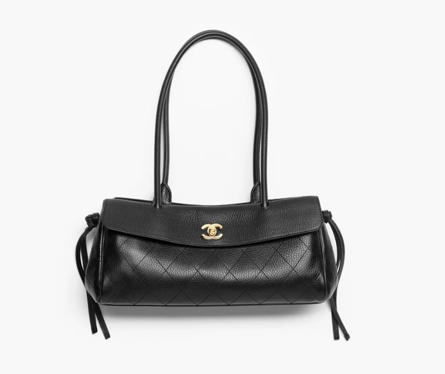 Chanel Small Tote Metal Black