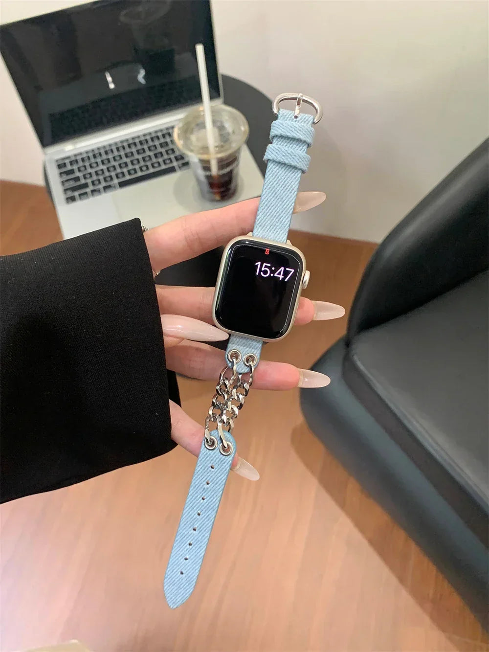 Slim Leather Strap For Apple Watch