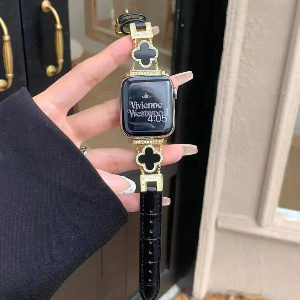 Metal Leather Strap for Apple Watch