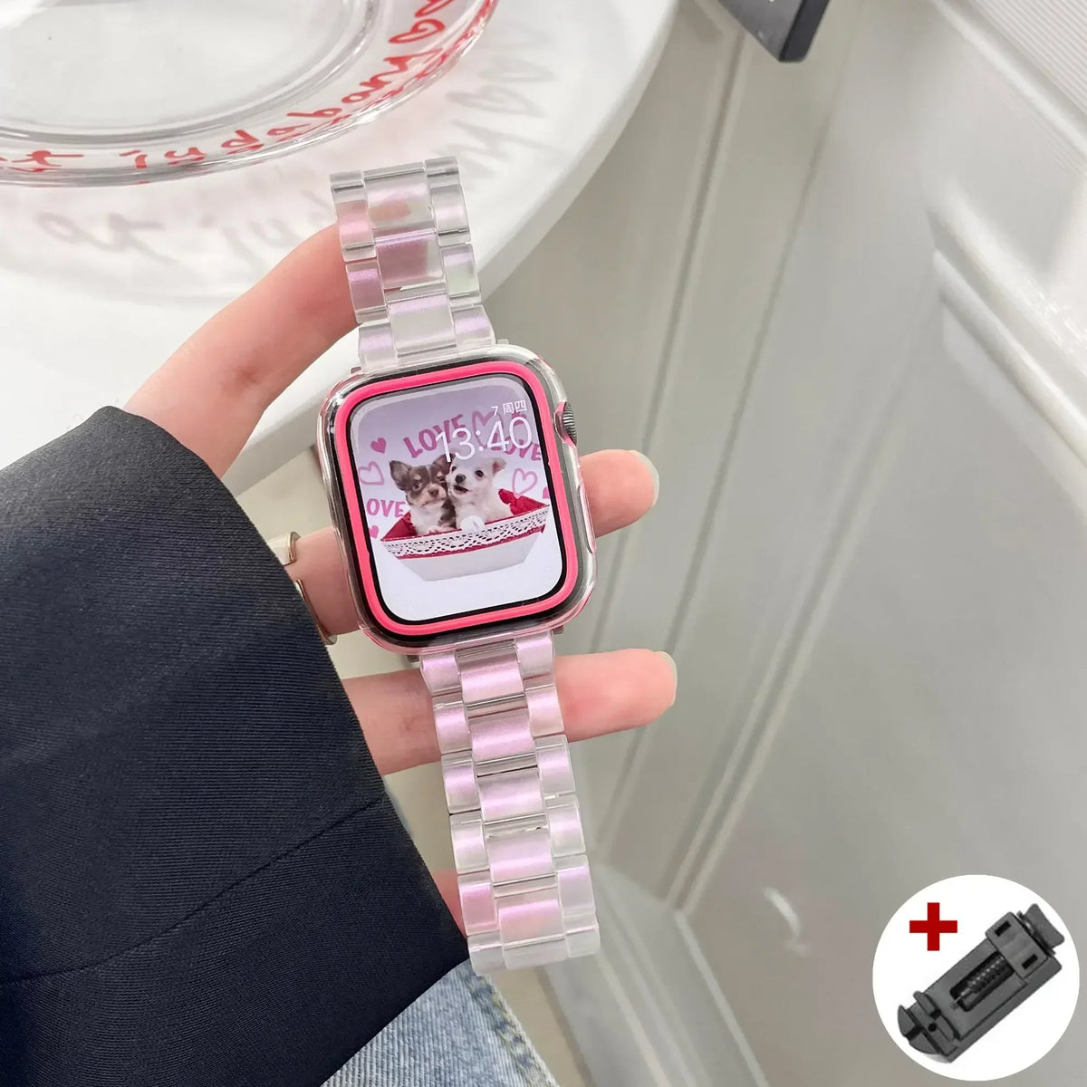 Resin Rainbow Strap for Apple Watch Series