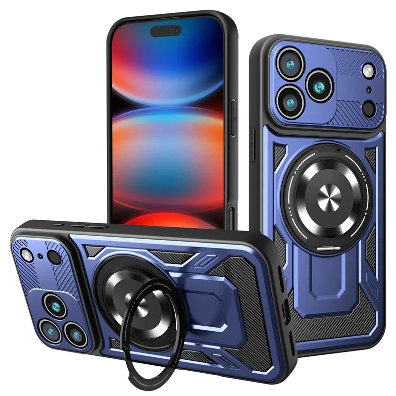 Premium MagSafe Armor Ring Stand iPhone Case