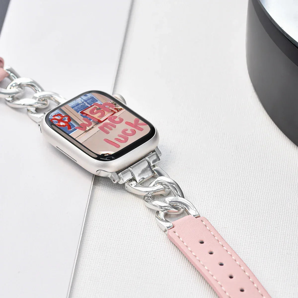 Metal Leather Strap For Apple Watch