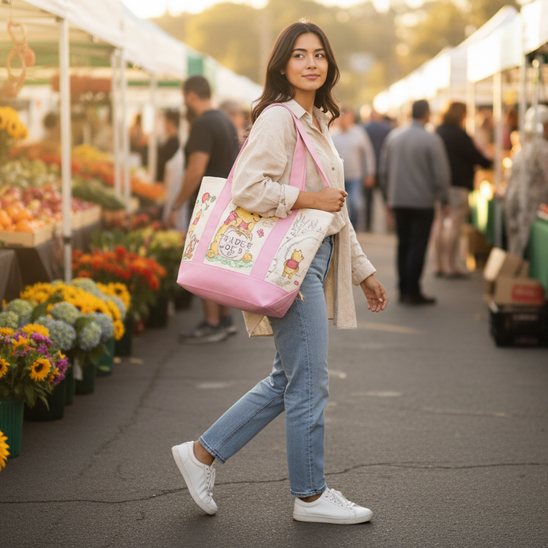 Trader Joe x Winnie the Pooh Tote Bags