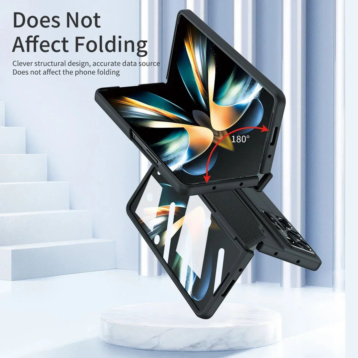 BEIPHONE™|Plating Leather Stand Case for Samsung Galaxy Z Fold 6