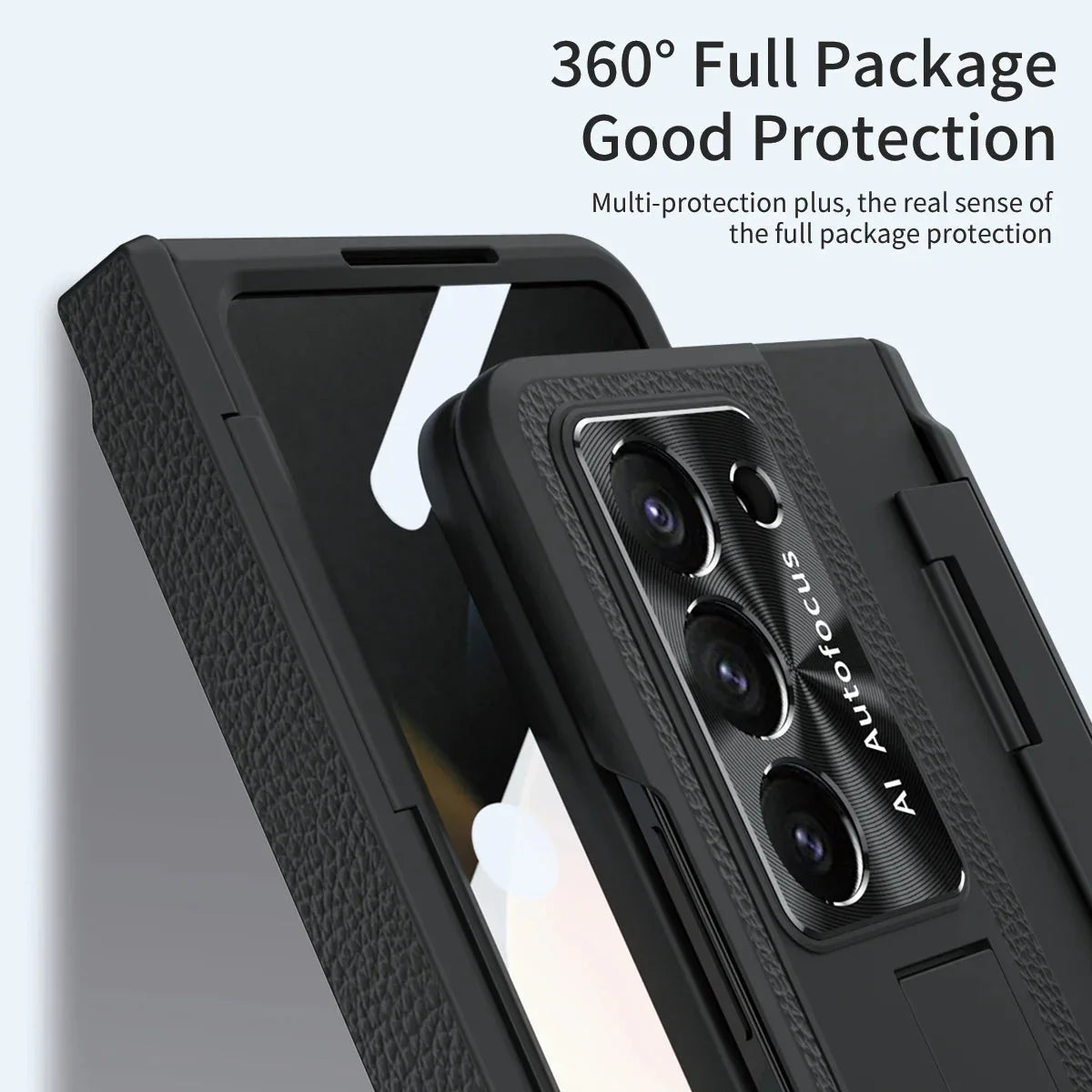 BEIPHONE™|Plating Leather Stand Case for Samsung Galaxy Z Fold 6