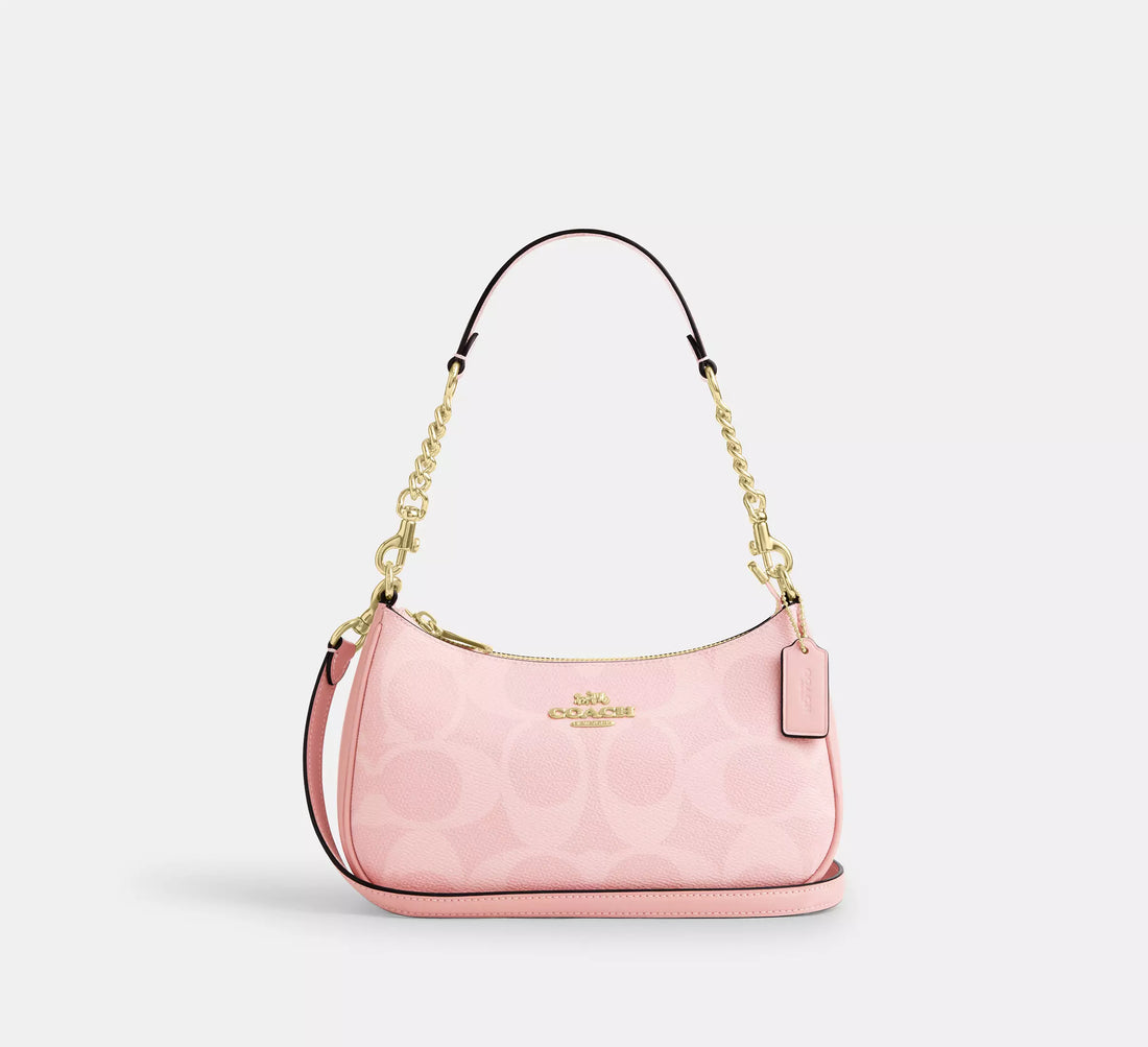 Coach Teri Shoulder Bag - White & Pink