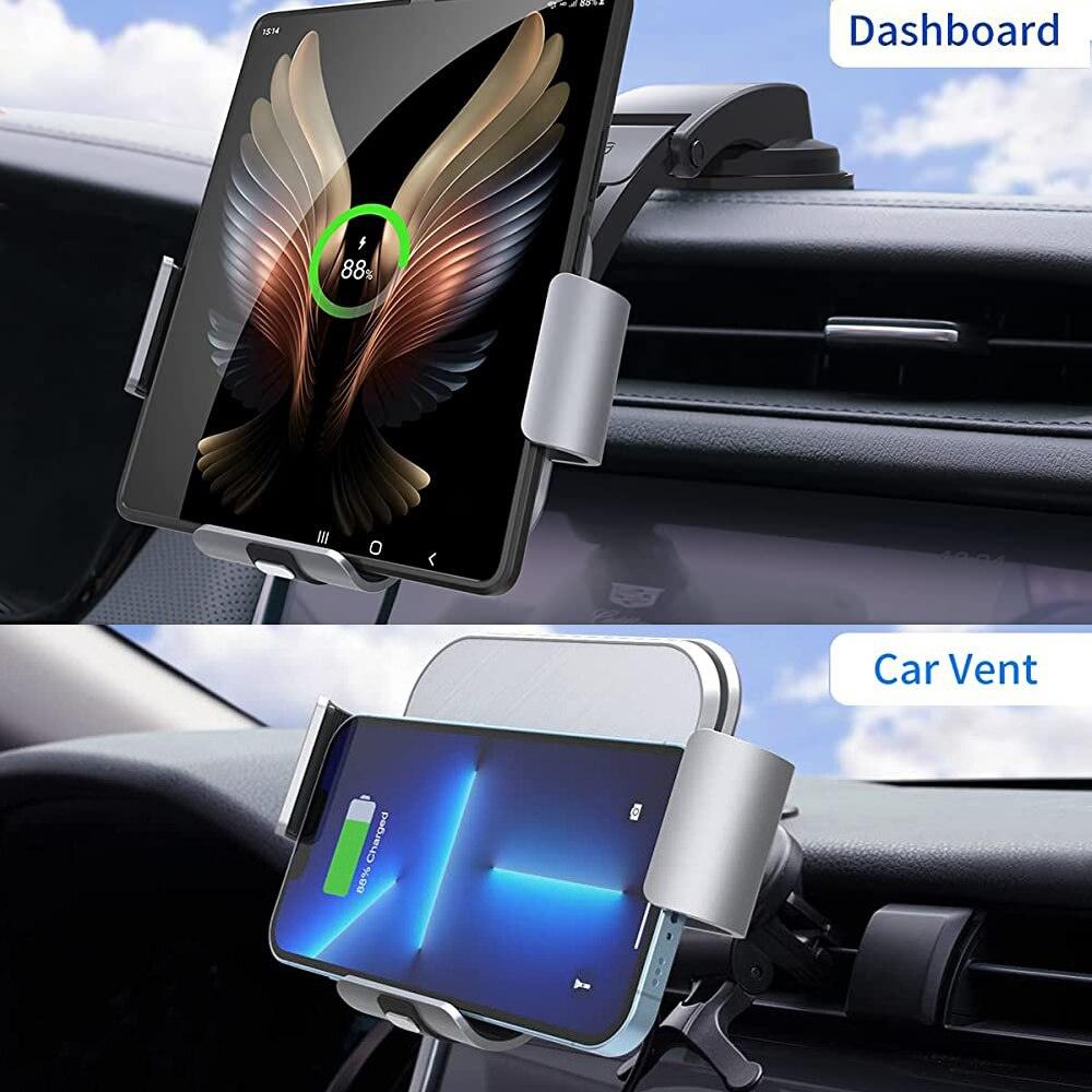 Dual-Coil Wireless Car fast Charger for Galaxy Z Fold 5