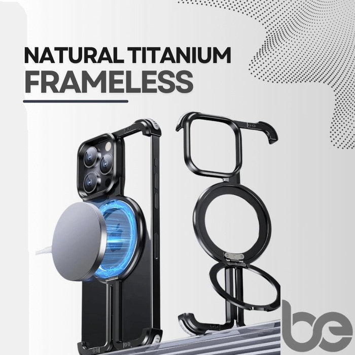 Natural Titanium Frameless Case for iPhone