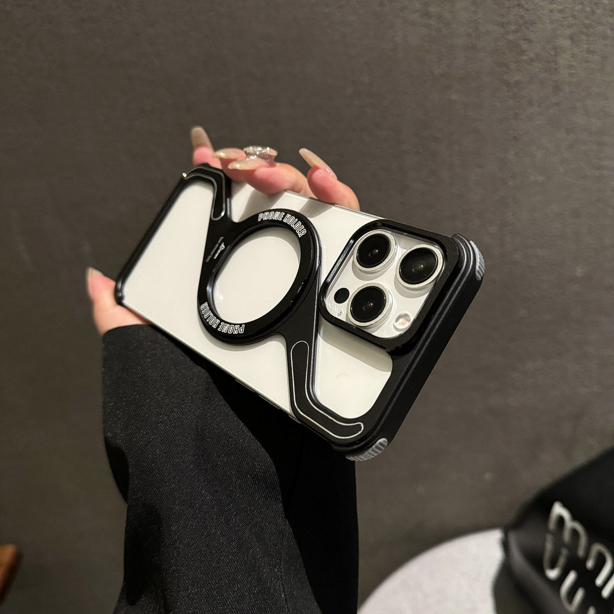 Z MagSafe Pivot Ring Stand Air Cushion IPhone Case