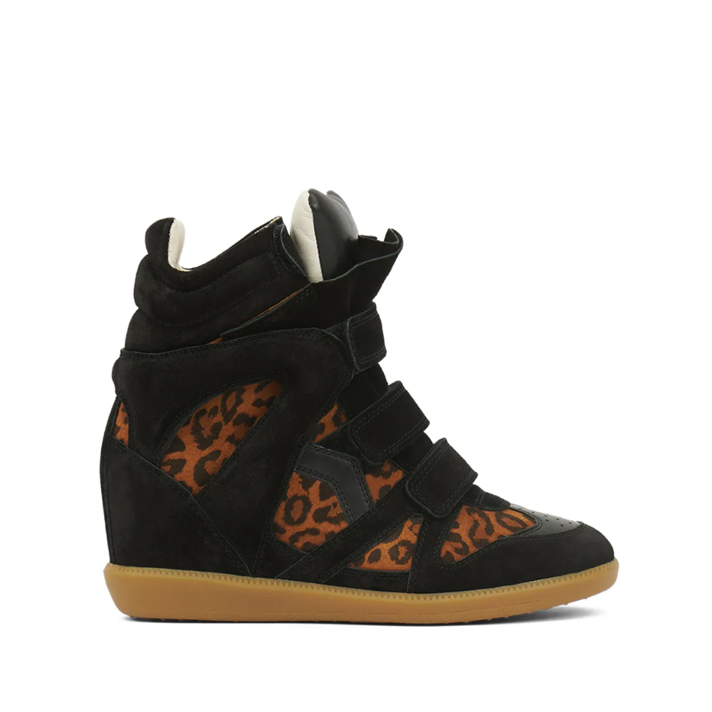 Isabel Marant Bekett Leather Wedge Sneakers