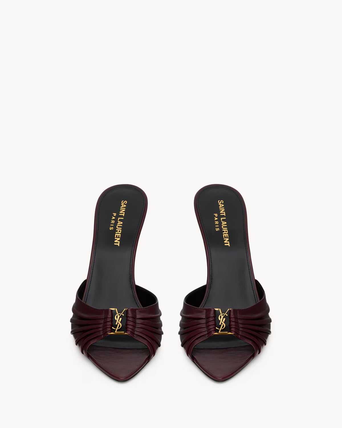 Saint Lauren BABYLONE mules in smooth leather
