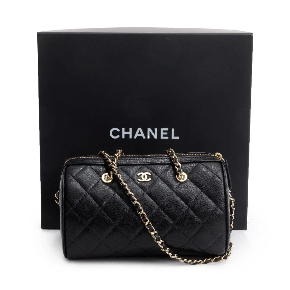 Chanel Black Crossbody Bowling Bag