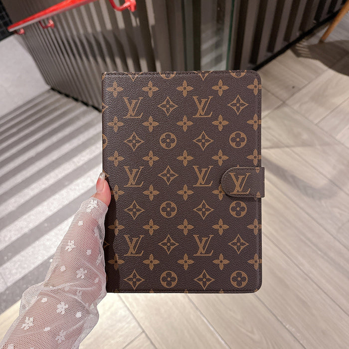 Luxury Monogram Leather iPad Case | Flip Folio + Kickstand + Card Slots