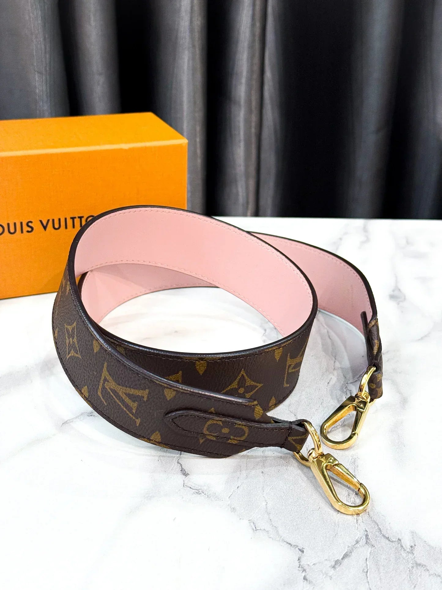 Bandouliere Shoulder Strap Pink (Box Included)