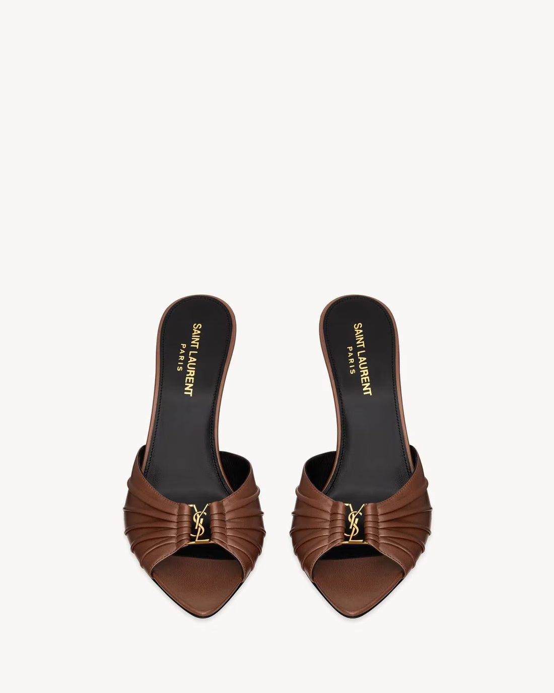 Saint Lauren BABYLONE mules in smooth leather