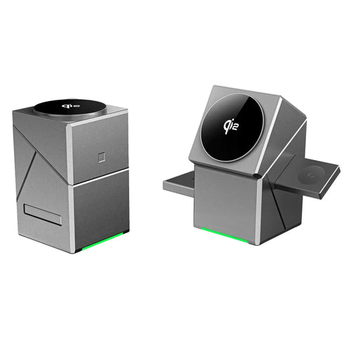3-in-1 Qi2 Wireless Charger for iPhone, AirPods & iWatch