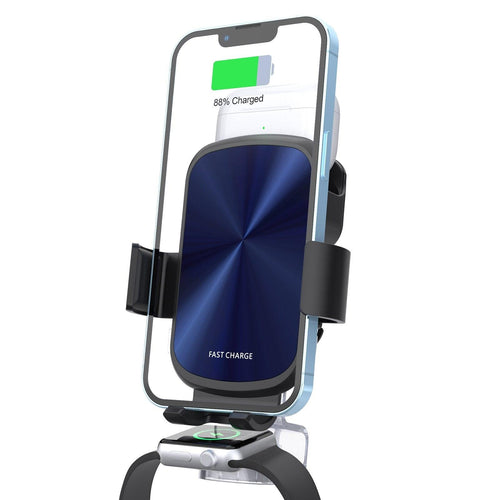 3 in 1 Wireless Car Charger for iPhone AirPods & Apple Watch