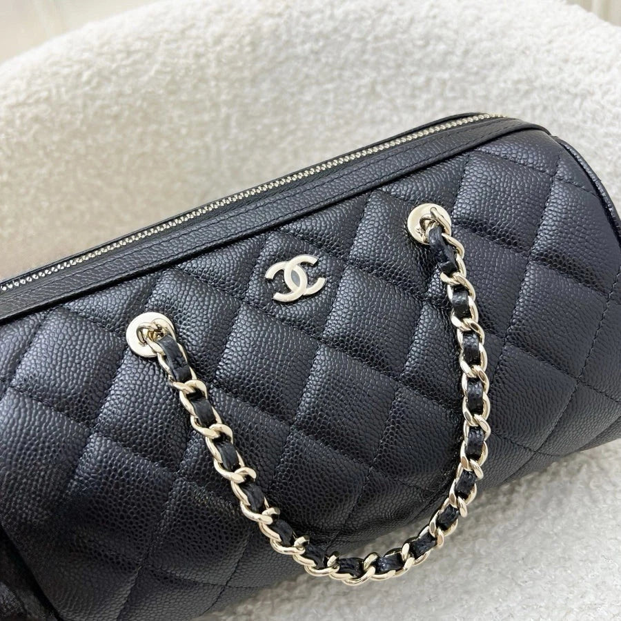 Chanel Black Crossbody Bowling Bag