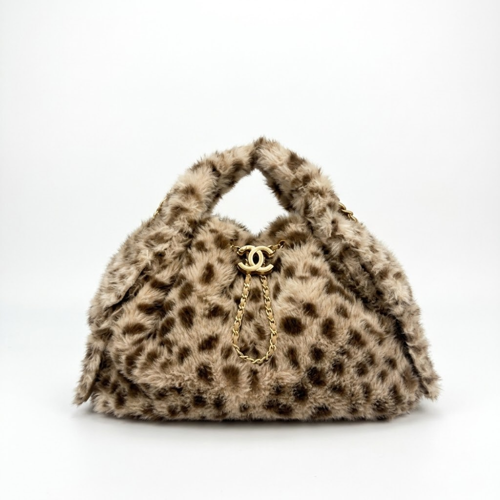Chanel 25 Leopard Print Hobo Bag