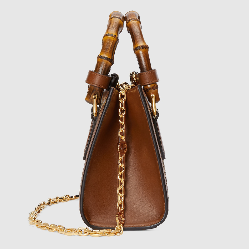 Gucci Diana Crystals Small Tote Bag