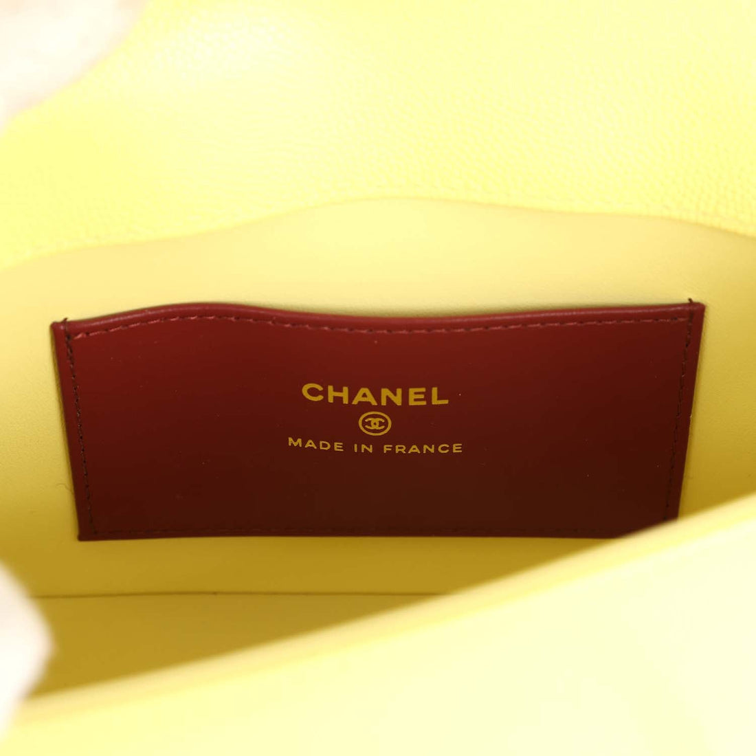 Chanel Preppy Coco Clutch - Light Yellow