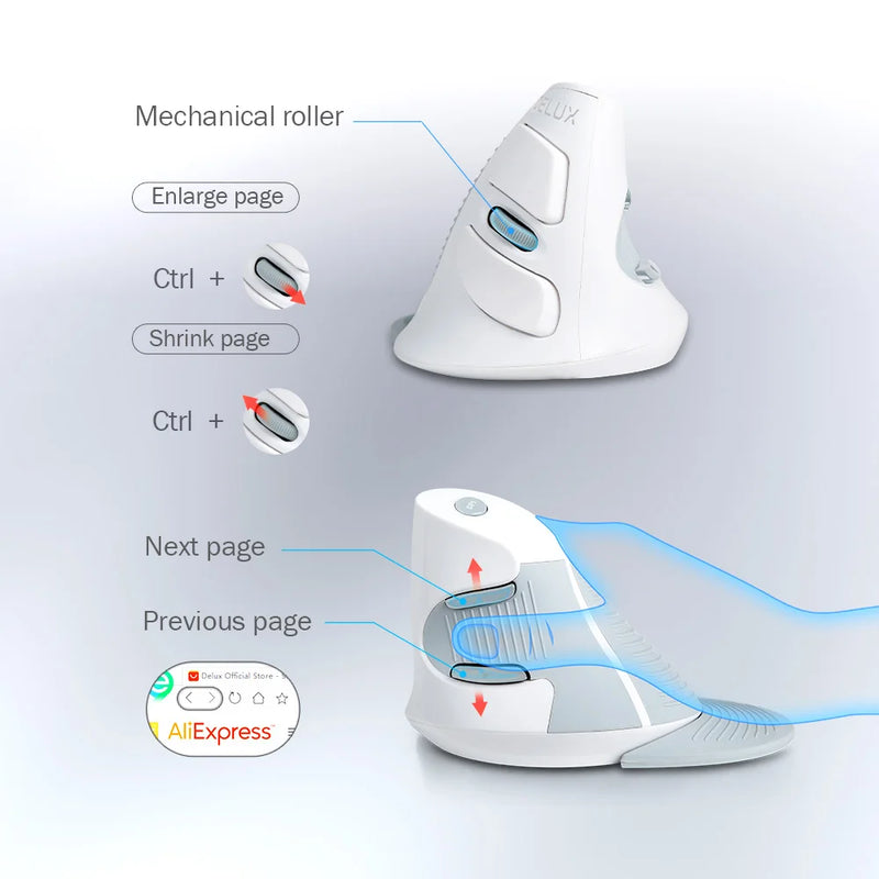 Elevate GX – Wireless Ergonomic Smart Mouse