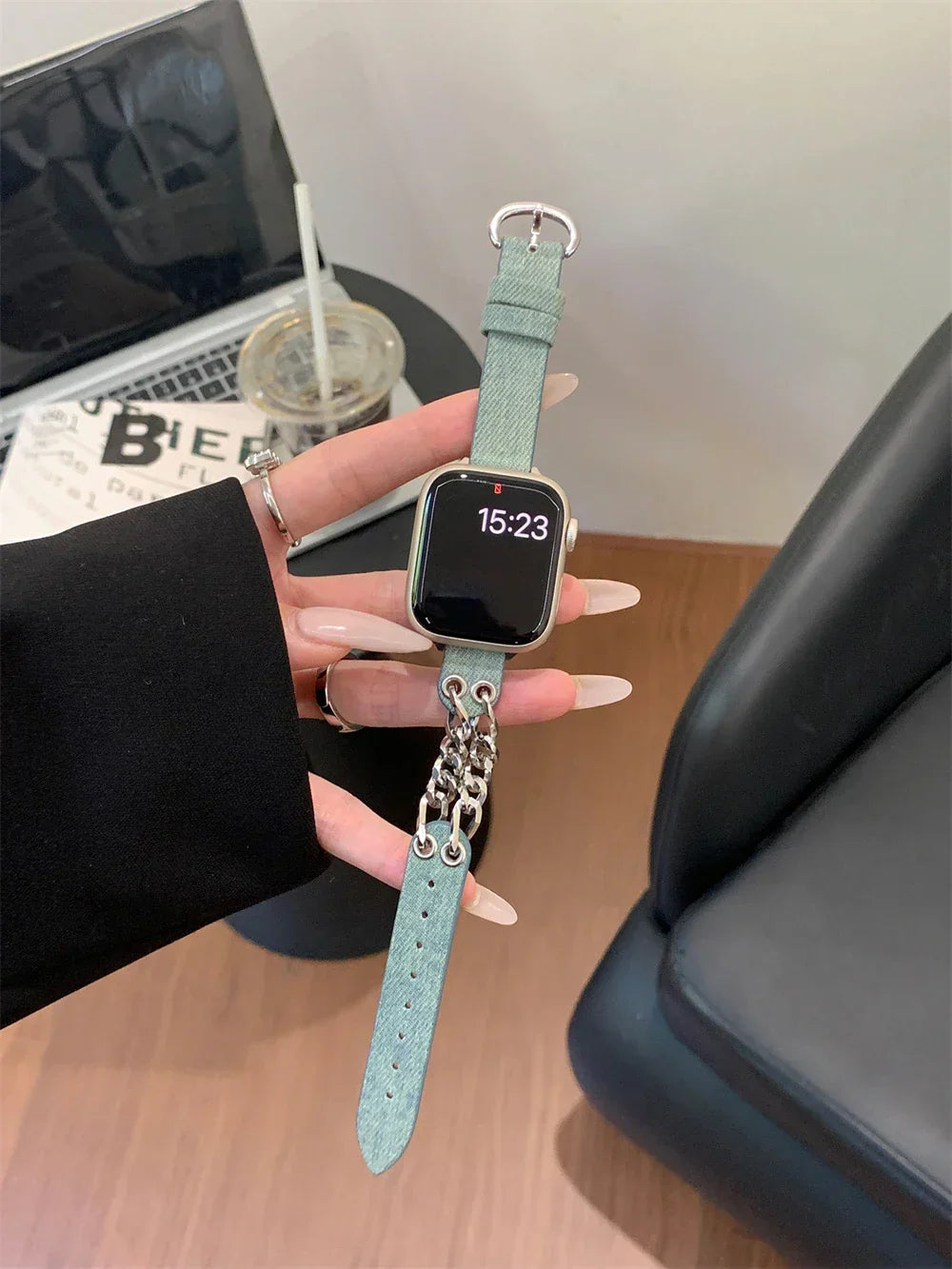 Slim Leather Strap For Apple Watch