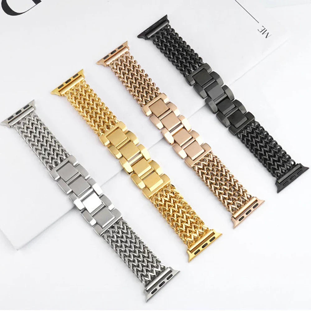 Braided Stainless Steel Strap For Apple Watch Series