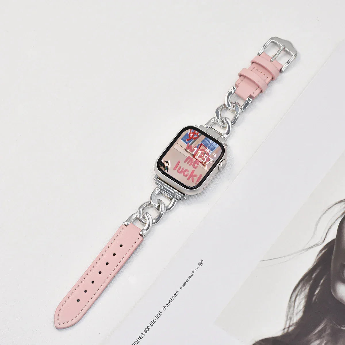 Metal Leather Strap For Apple Watch