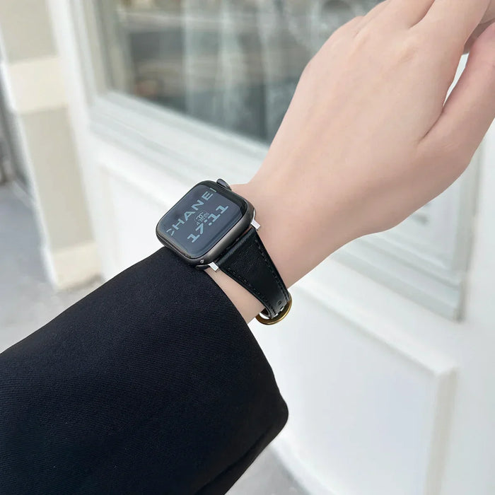 Slim Leather Strap For Apple Watch