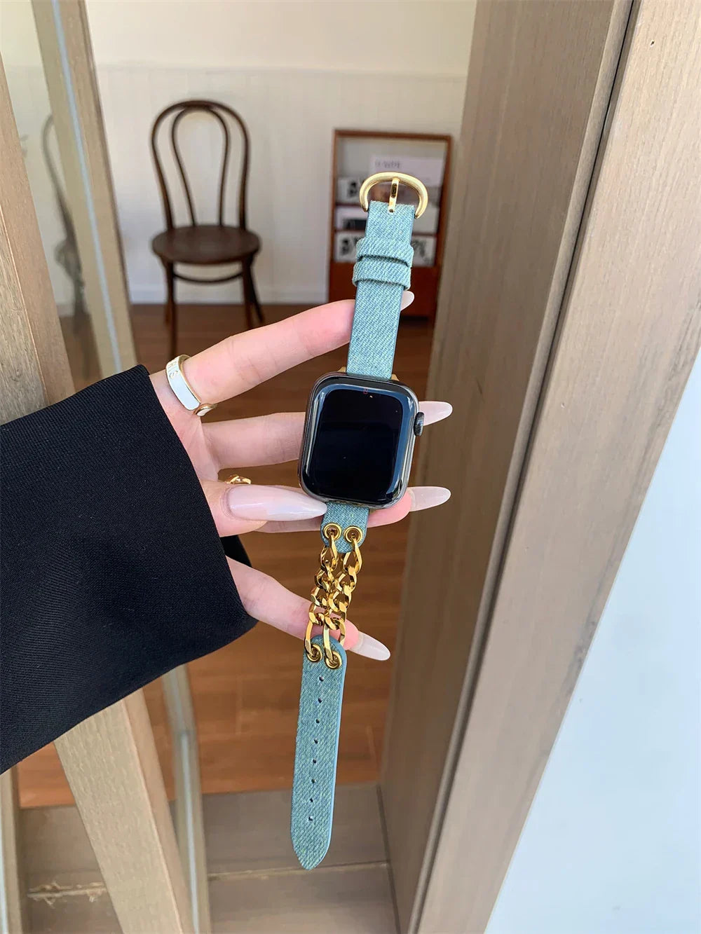 Slim Leather Strap For Apple Watch