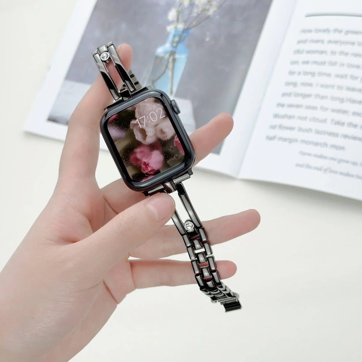 Stainless Steel Diamond Strap for Apple Watch