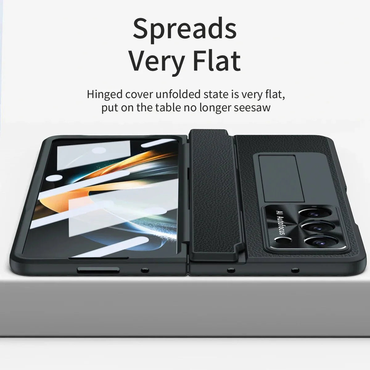 BEIPHONE™｜Plating Leather Stand Case for Samsung Galaxy Z Fold 6