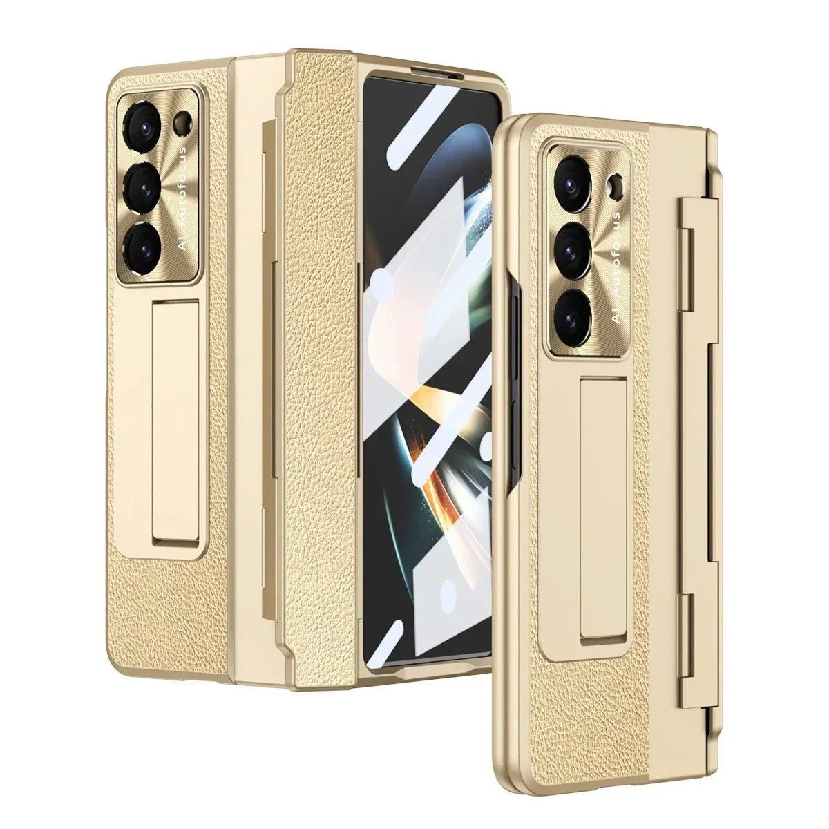 BEIPHONE™｜Plating Leather Stand Case for Samsung Galaxy Z Fold 6