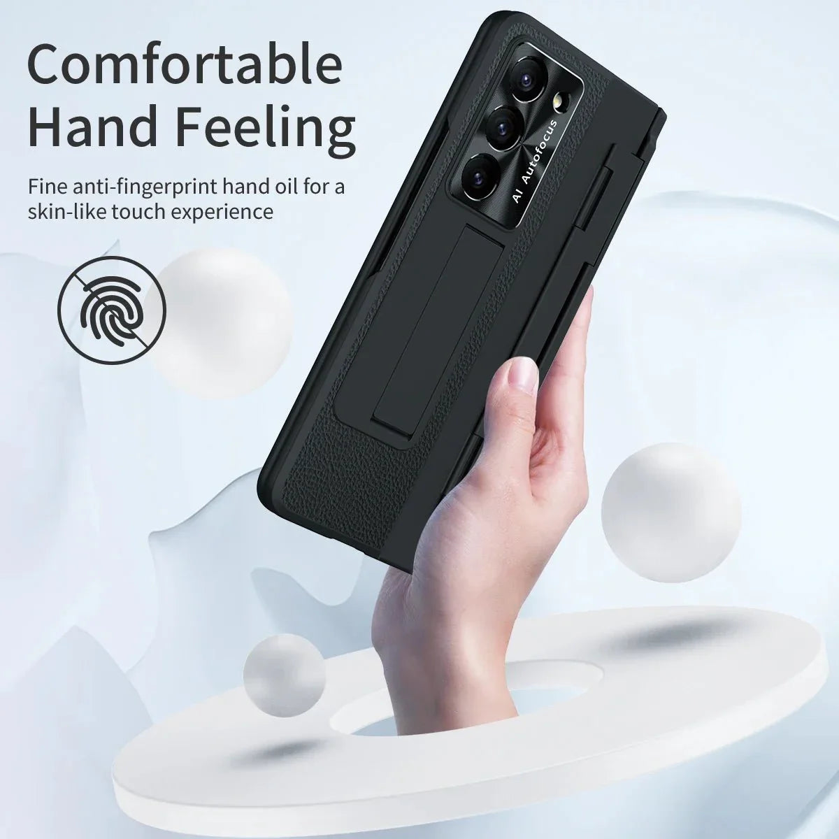 BEIPHONE™｜Plating Leather Stand Case for Samsung Galaxy Z Fold 6