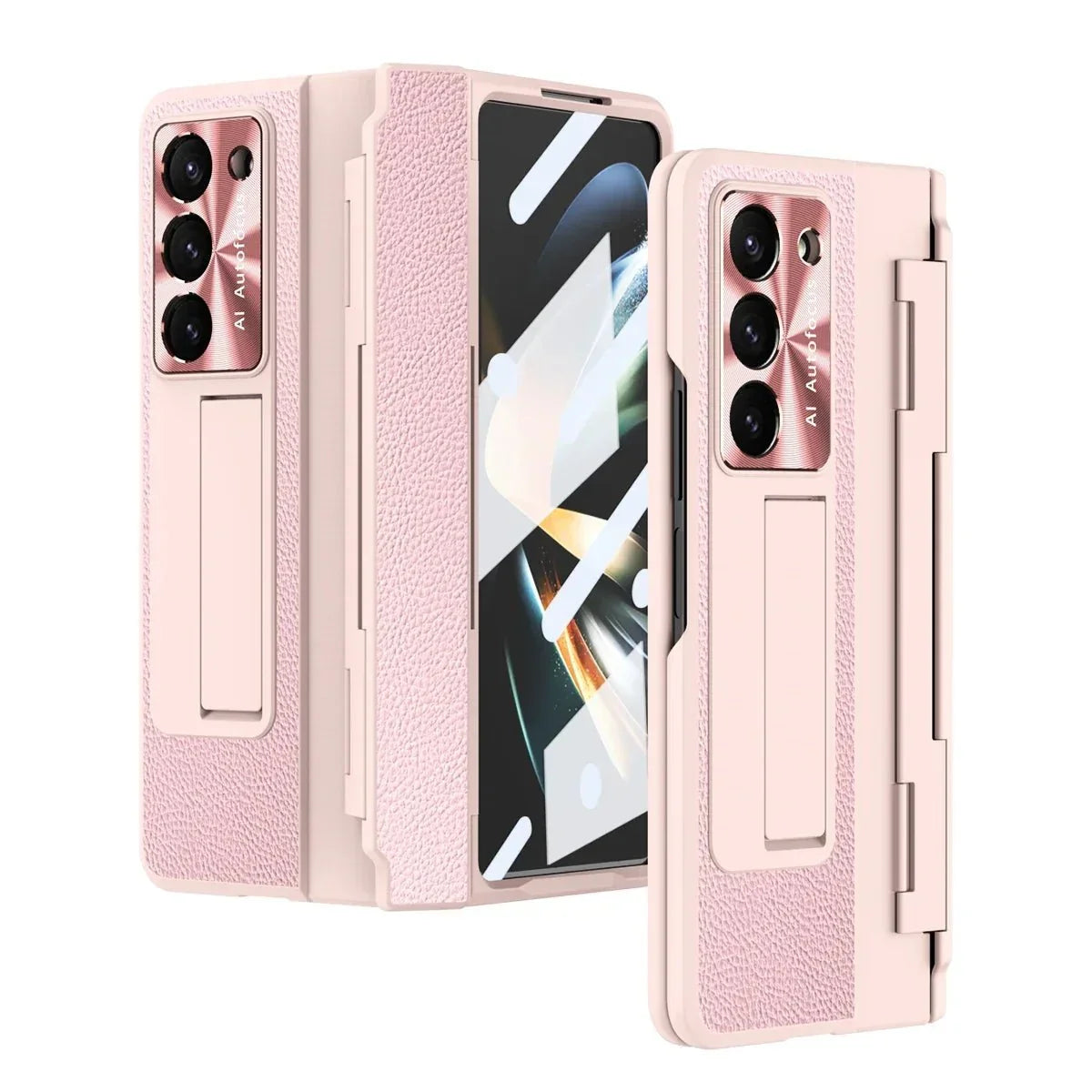 BEIPHONE™｜Plating Leather Stand Case for Samsung Galaxy Z Fold 6