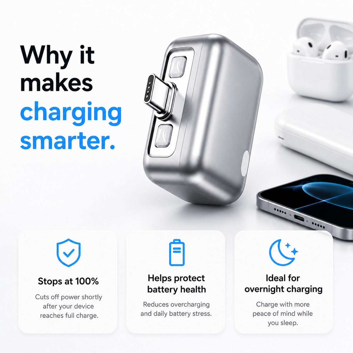 Smart AI Charging Protector | Auto-Disconnect