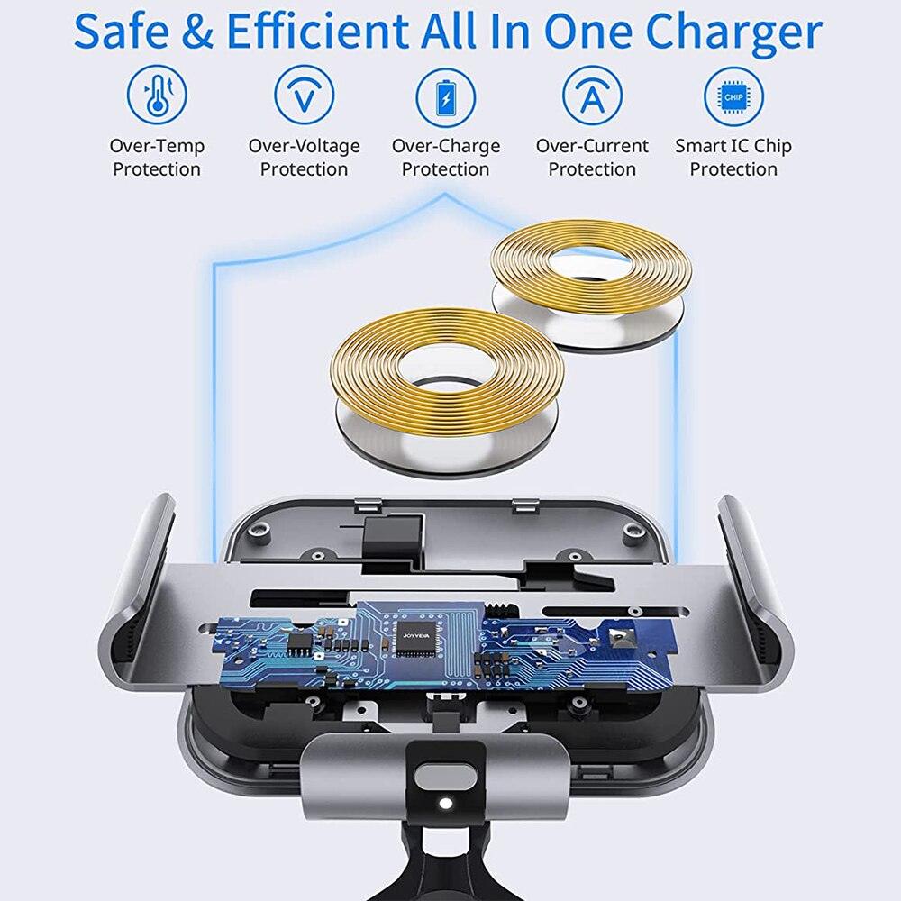 Dual-Coil Wireless Car fast Charger for Galaxy Z Fold 5