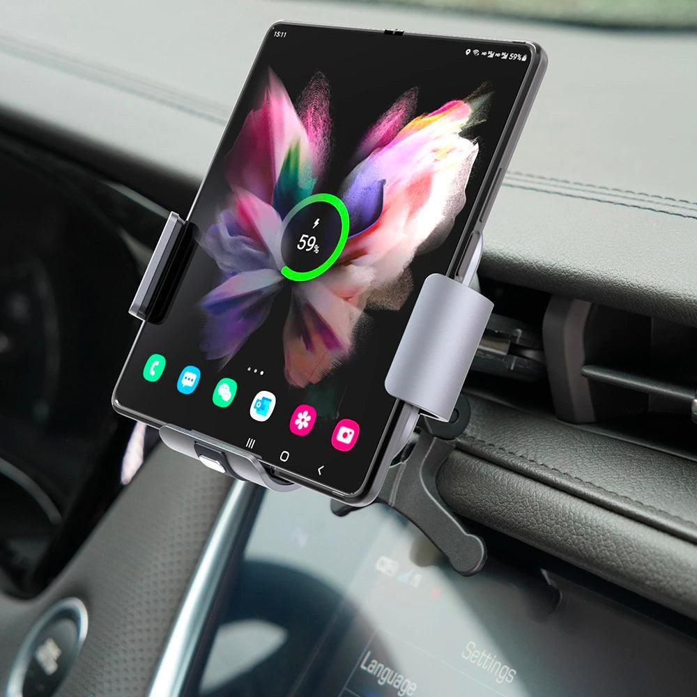 Dual-Coil Wireless Car fast Charger for Galaxy Z Fold 5